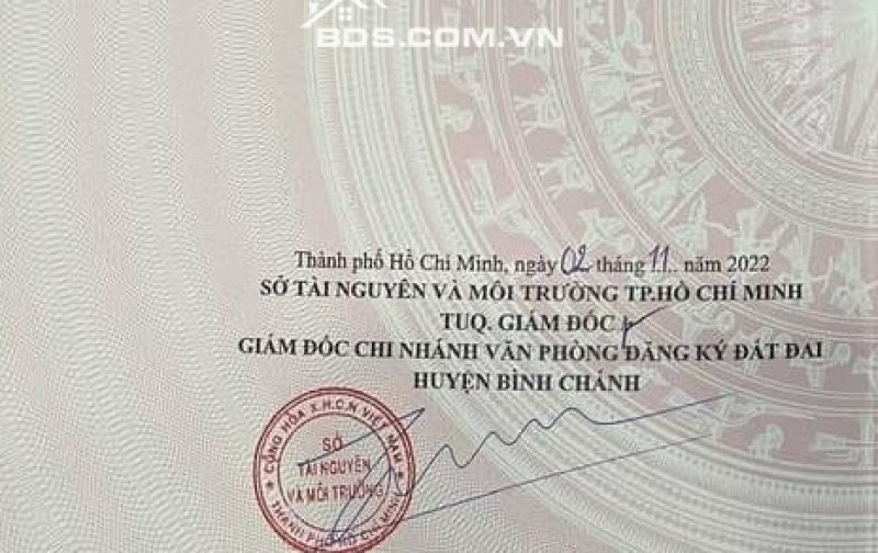 CẦN BÁN ĐẤT 116M2 Ở TÂN NHỰT, BÌNH CHÁNH - VỊ TRÍ ĐẸP, GIÁ ĐẦU TƯ